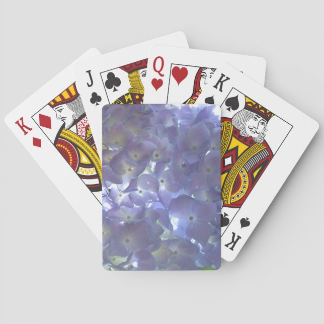 Jeu De Cartes Lavender Hydrangeas fleurs violettes (dos)