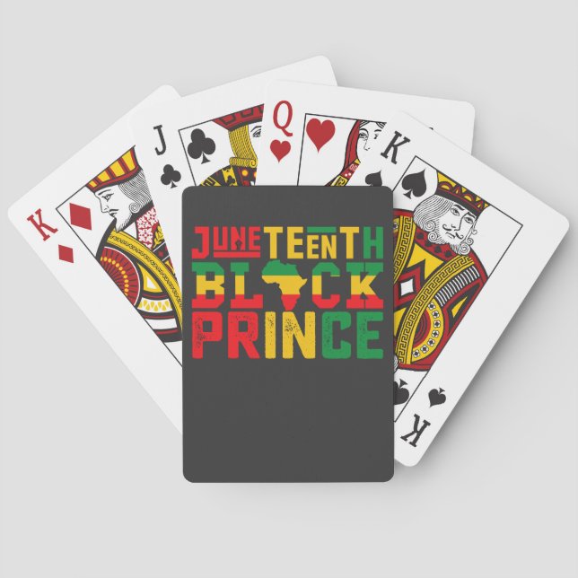 Jeu De Cartes Le 11° Prince célèbre la liberté noire (dos)