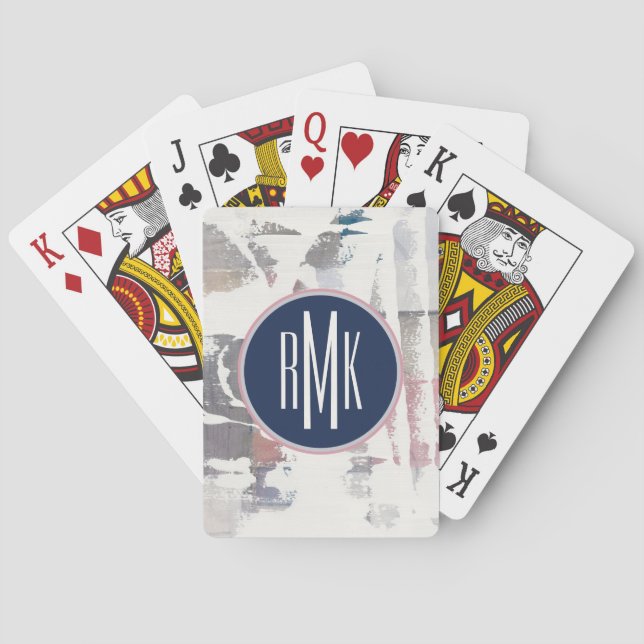 Jeu De Cartes Le blanc du monogramme | cultivent (dos)
