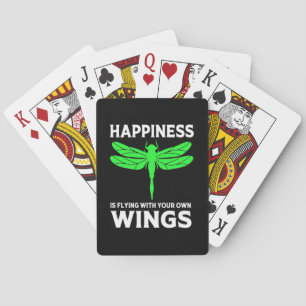 Jeu De Cartes Le Bonheur Est De Voler Avec La libellule
