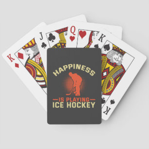 Jeu De Cartes Le bonheur joue au hockey sur glace