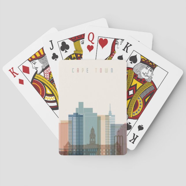 Jeu De Cartes Le Cap, Afrique | Ville Skyline (dos)