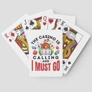 Jeu De Cartes Le Casino appelle et je dois aller amusant joueur