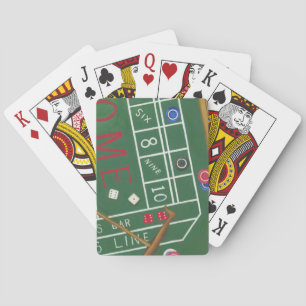 Jeu De Cartes Le casino chie le Tableau avec des puces et des