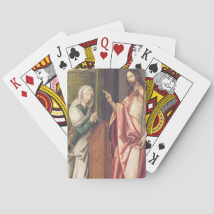 Jeu De Cartes Le Christ Rédempteur bénit une femme (panel)