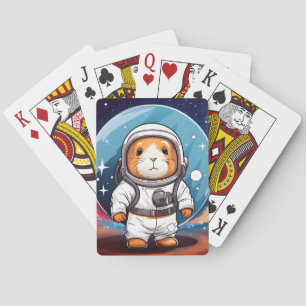 Jeu De Cartes Le cochon de Guinée dans l'espace