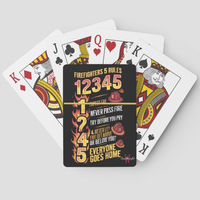 Jeu De Cartes Le code des pompiers audacieux (dos)