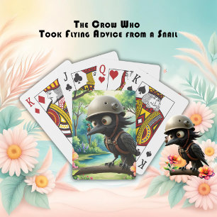 Jeu De Cartes Le Corbeau Qui a Demandé des Conseils de Vol à un 