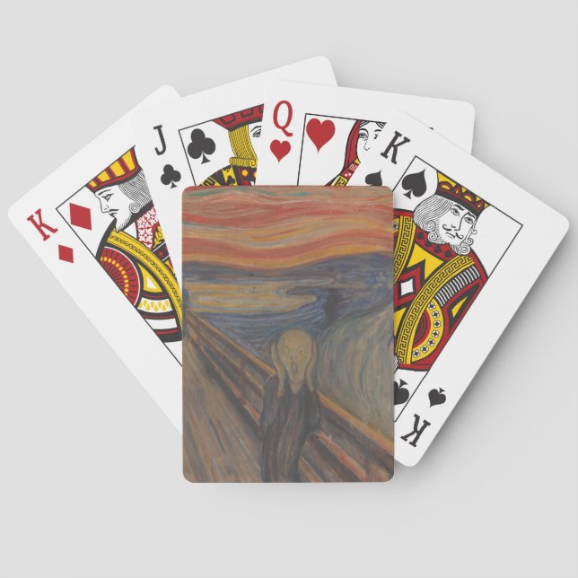 Jeu De Cartes Le cri de la nature par Edvard Munch 1893 (dos)