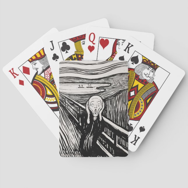 Jeu De Cartes Le cri EDVARD MUNCH 1895 (dos)