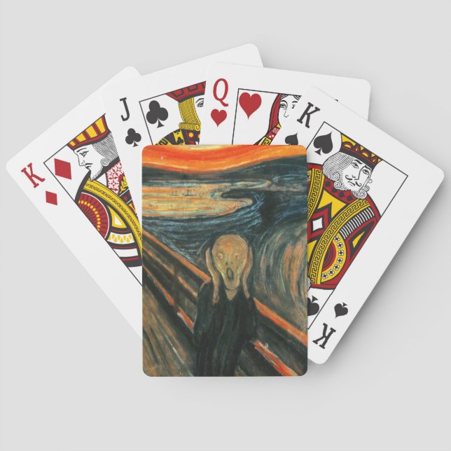 Jeu De Cartes Le cri Edvard Munch Art Expressionniste Moderne (dos)