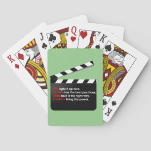 Jeu De Cartes Le Deck du réalisateur de l'équipe de cinéma sur l