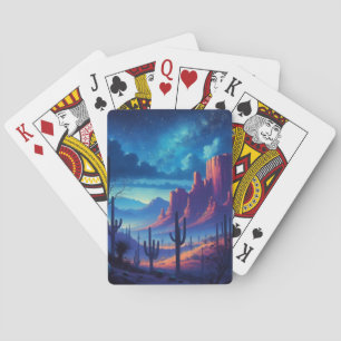 Jeu De Cartes Le désert la nuit au sud-ouest