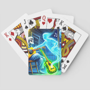 Jeu De Cartes Le fantôme joue de la guitare