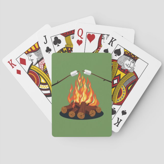 Jeu De Cartes Le feu et guimauve de torréfaction (dos)