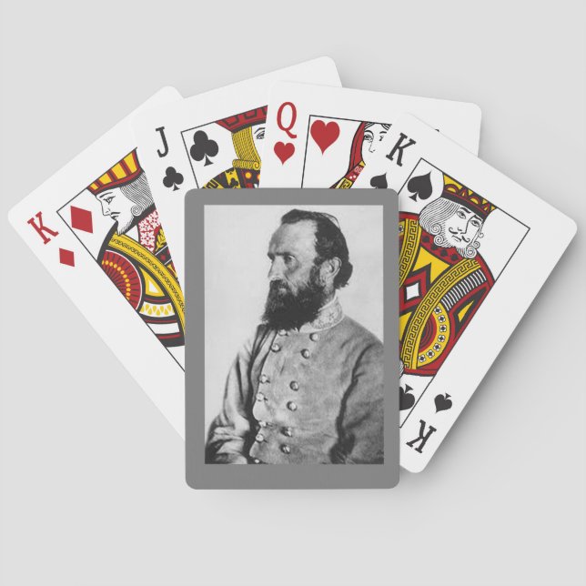 JEU DE CARTES LE GÉNÉRAL THOMAS "STONEWALL" JACKSON (dos)