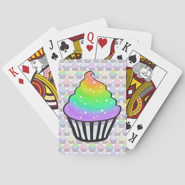 Jeu De Cartes Le glaçage mignon de remous de petit gâteau (dos)