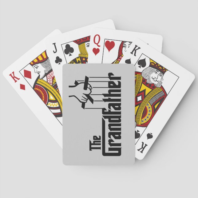 Jeu De Cartes Le Grand-Père Jouant Aux Cartes (dos)