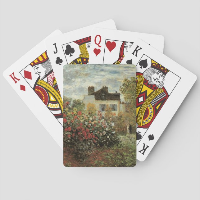 Jeu De Cartes Le Jardin de Monet à Argenteuil de Claude Monet (dos)