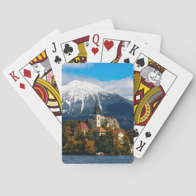 Jeu De Cartes Le lac a saigné le paysage en automne (dos)
