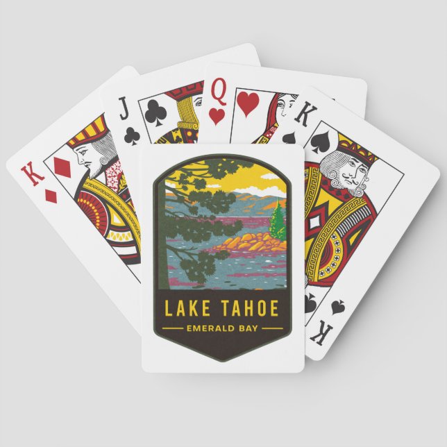 Jeu De Cartes Le lac Tahoe Emerald Bay (dos)