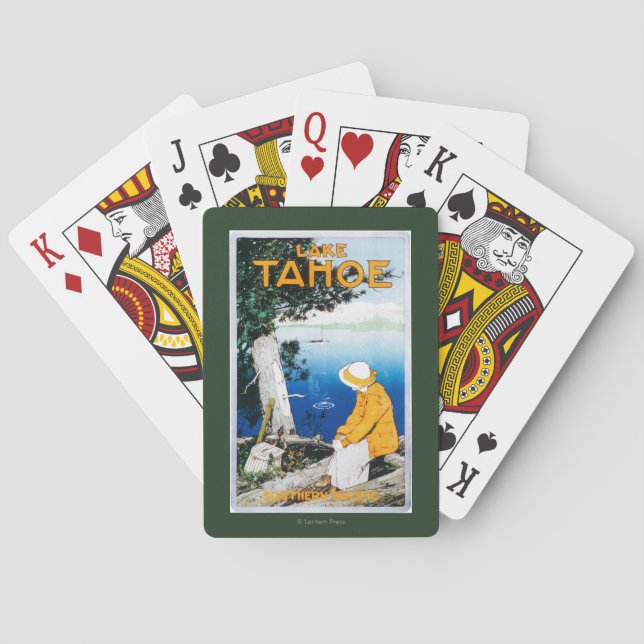 Jeu De Cartes Le lac Tahoe PosterLake promotionnel Tahoe, CA (dos)