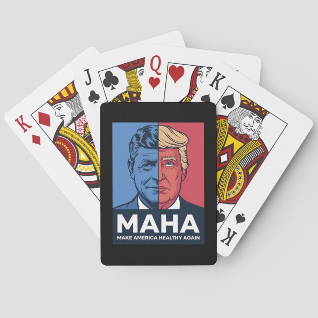 Jeu De Cartes Le MAHA rassure l'Amérique Trump 2024 (dos)