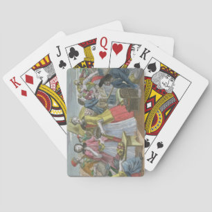 Jeu De Cartes Le marché des fruits (gravure colorée)