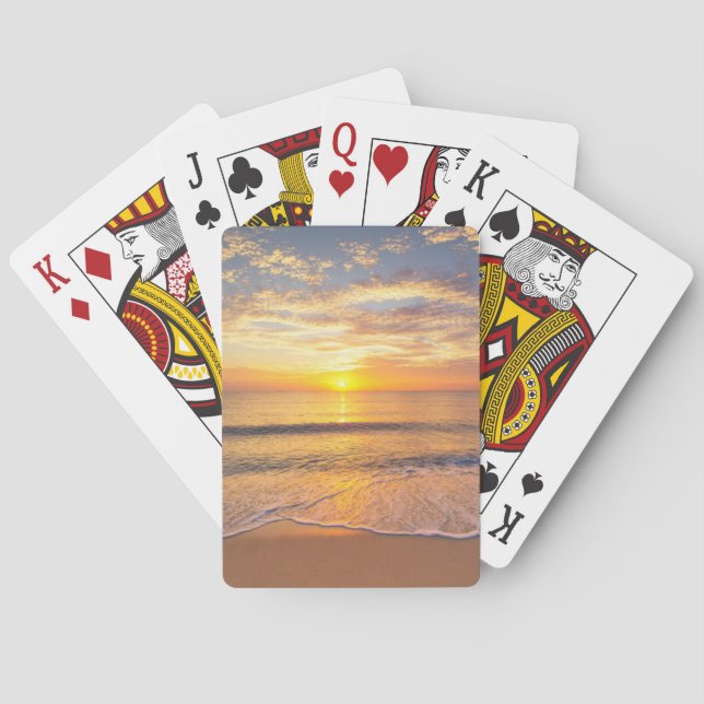Jeu De Cartes Le matin Sun au bord de la mer (dos)