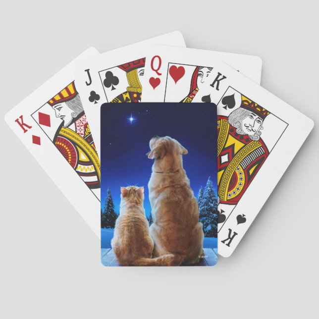 Jeu De Cartes Le Miracle de Noël des chats et des chiens (dos)