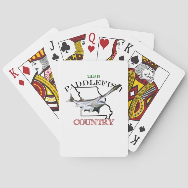 Jeu De Cartes Le Missouri est un pays de paddlefish (dos)