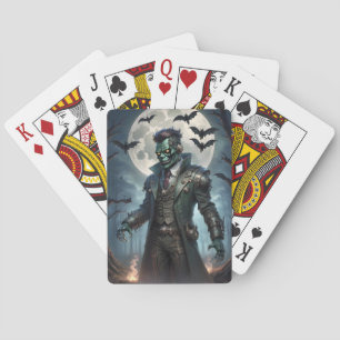 Jeu De Cartes Le monstre de Halloween Steampunk Frankenstein
