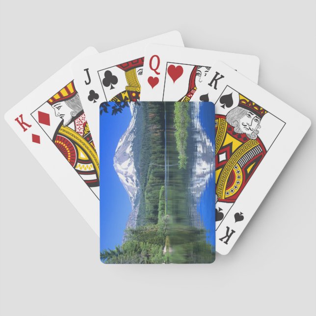 Jeu De Cartes Le mont Lassen surplombe le lac Manzanita (dos)