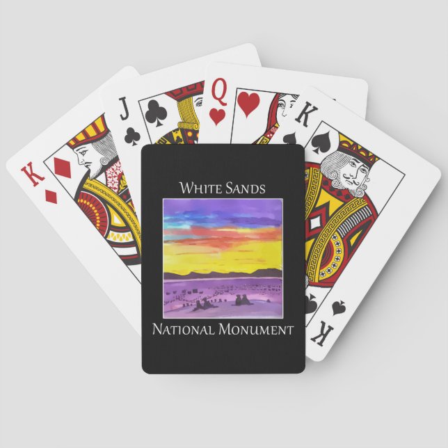 Jeu De Cartes Le monument national de White Sands (dos)