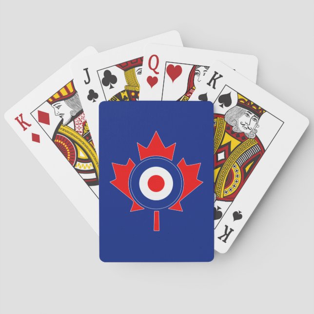 Jeu De Cartes Le moulin de la feuille d'érable canadienne en ble (dos)