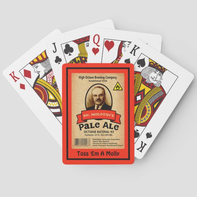 Jeu De Cartes Le Pale Ale de M. Molotov (dos)