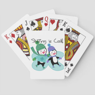 Jeu De Cartes Le patinage de pingouins est frais