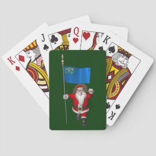 Jeu De Cartes Le Père Noël Avec L'Entrée Du Nevada