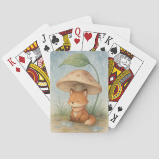 Jeu De Cartes Le Petit Renard dans la pluie