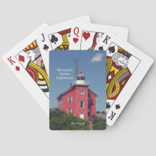 Jeu De Cartes Le phare de Marquette Harbour joue aux cartes