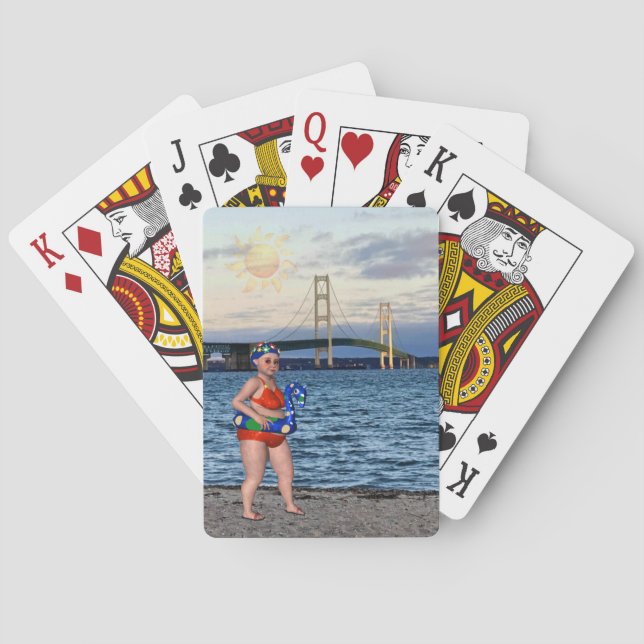 Jeu De Cartes Le pont Mackinac Beauté de bain (dos)