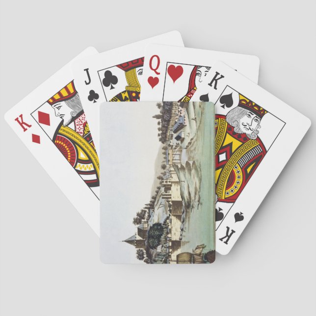 Jeu De Cartes Le port et la ville du Malacca, Malaisie, (dos)