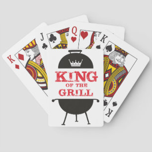 Jeu De Cartes Le Roi Du Grill, Blanc Noir Couronne Rouge