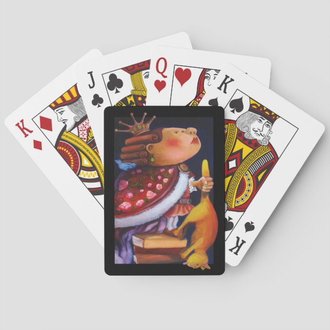 Jeu De Cartes Le roi et le chat jouent aux cartes (dos)