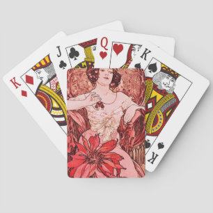 Jeu De Cartes Le rubis d'Alphonse Mucha