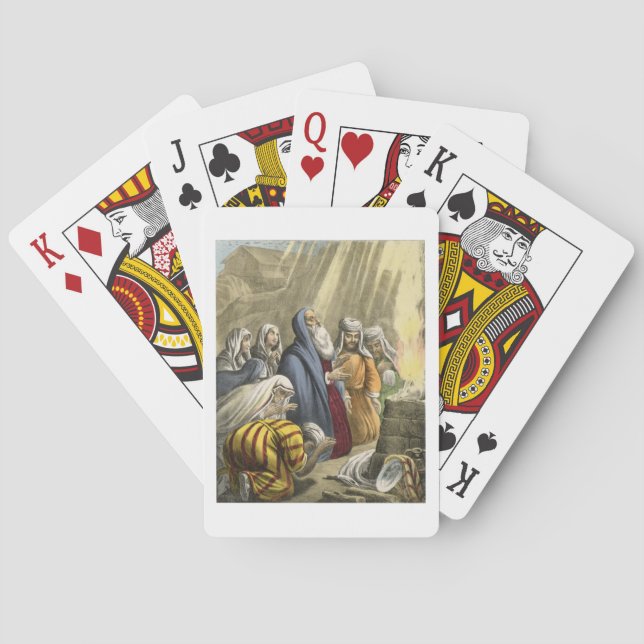 Jeu De Cartes Le sacrifice de Noé pour quitter l'Arche, d'une bi (dos)