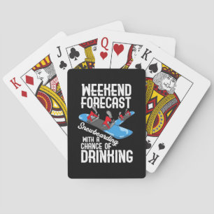 Jeu De Cartes Le Snowboard Avec Une Chance De Boire