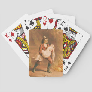 Jeu De Cartes Le style américain 3 de sapeur-pompier