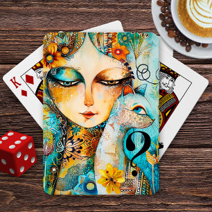 Jeu De Cartes Le Suspect Cat Fine Art