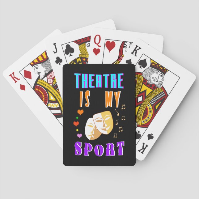 Jeu De Cartes Le Théâtre Est Mon Acteur Sport Drame (dos)
